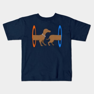 Wiener Dog Portal Kids T-Shirt